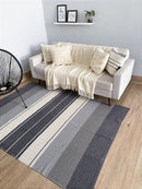 Alfombra de algodón Rayas azules 2,00x2,50